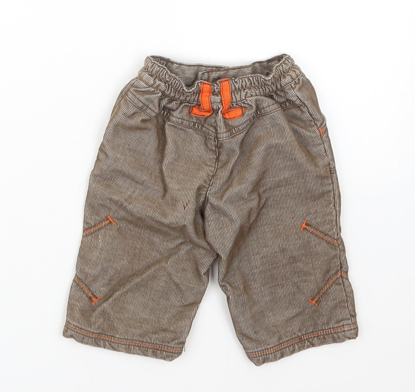 George Boys Brown   Cargo Trousers Size 3-6 Months