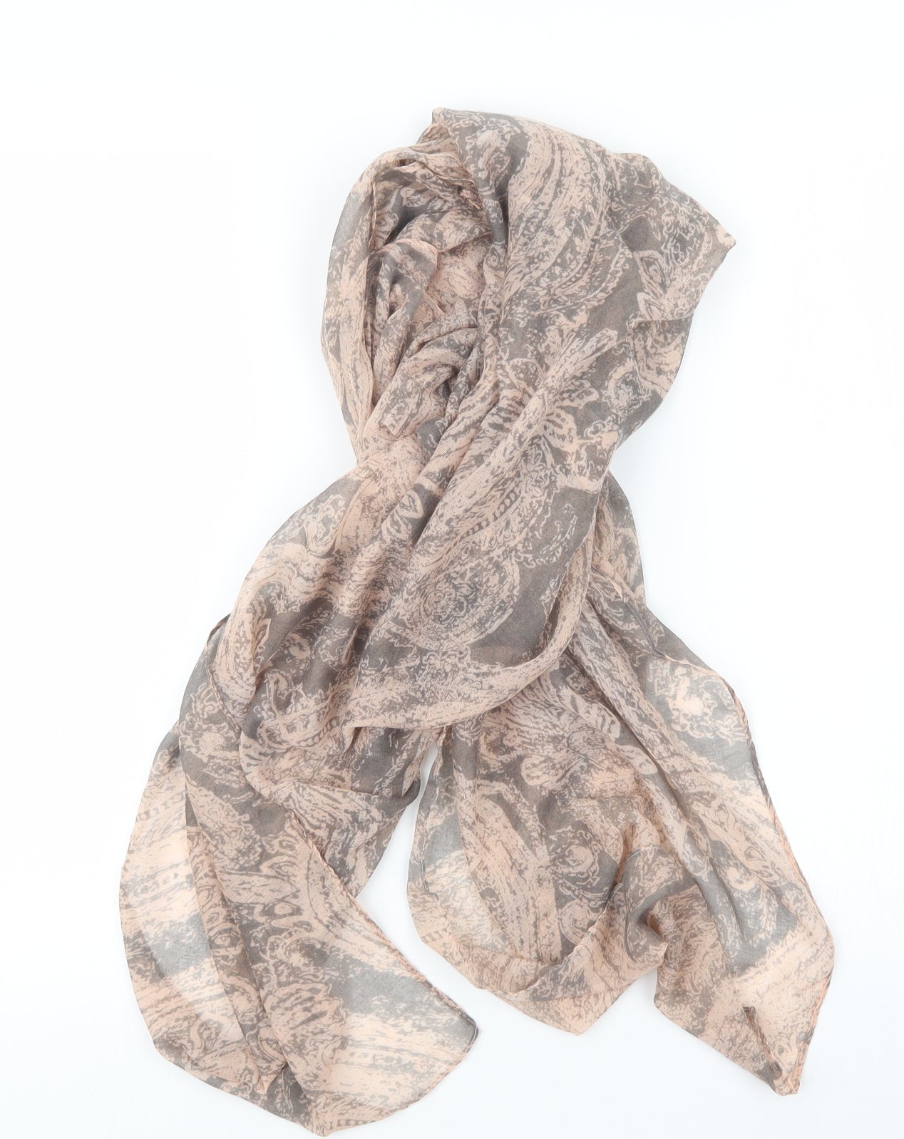 Preworn Womens Pink Geometric   Scarf