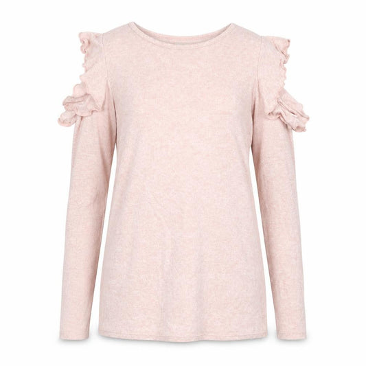 Front view of Papaya women’s pink jumper, size UK 8
