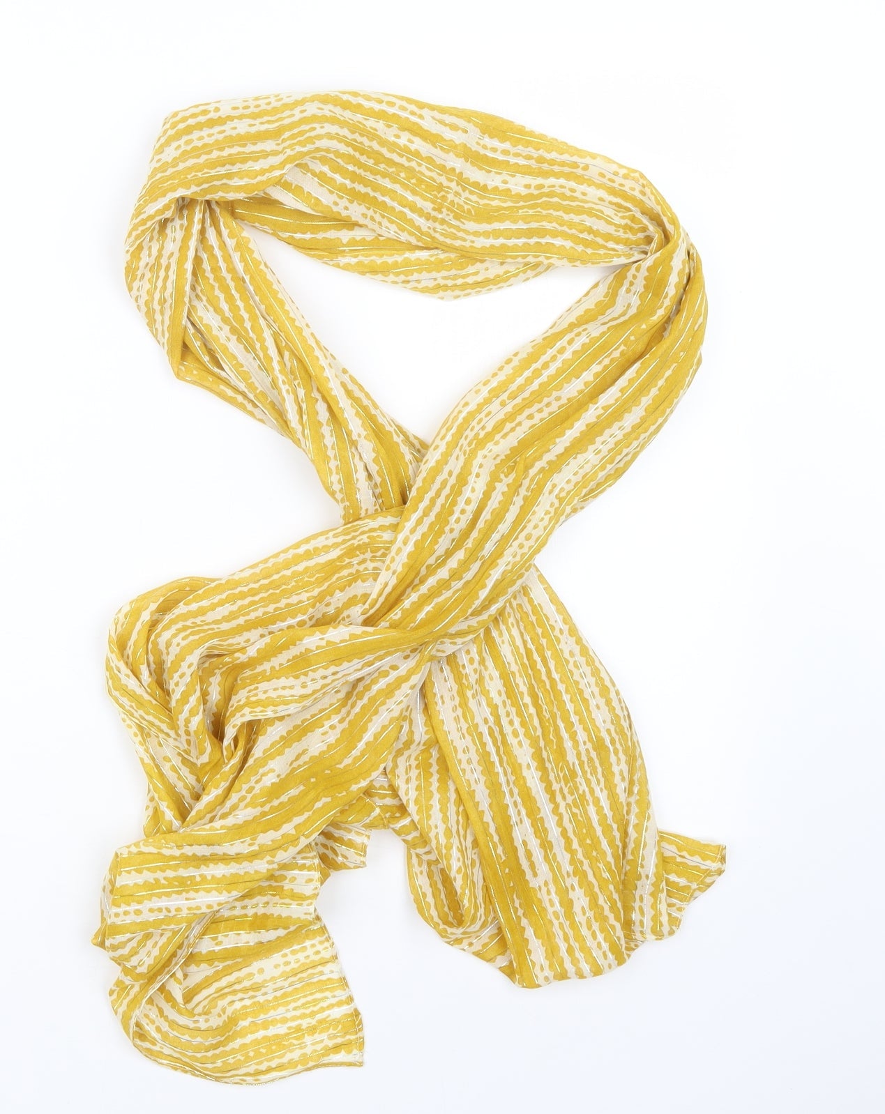 Preworn Womens Yellow    Scarf