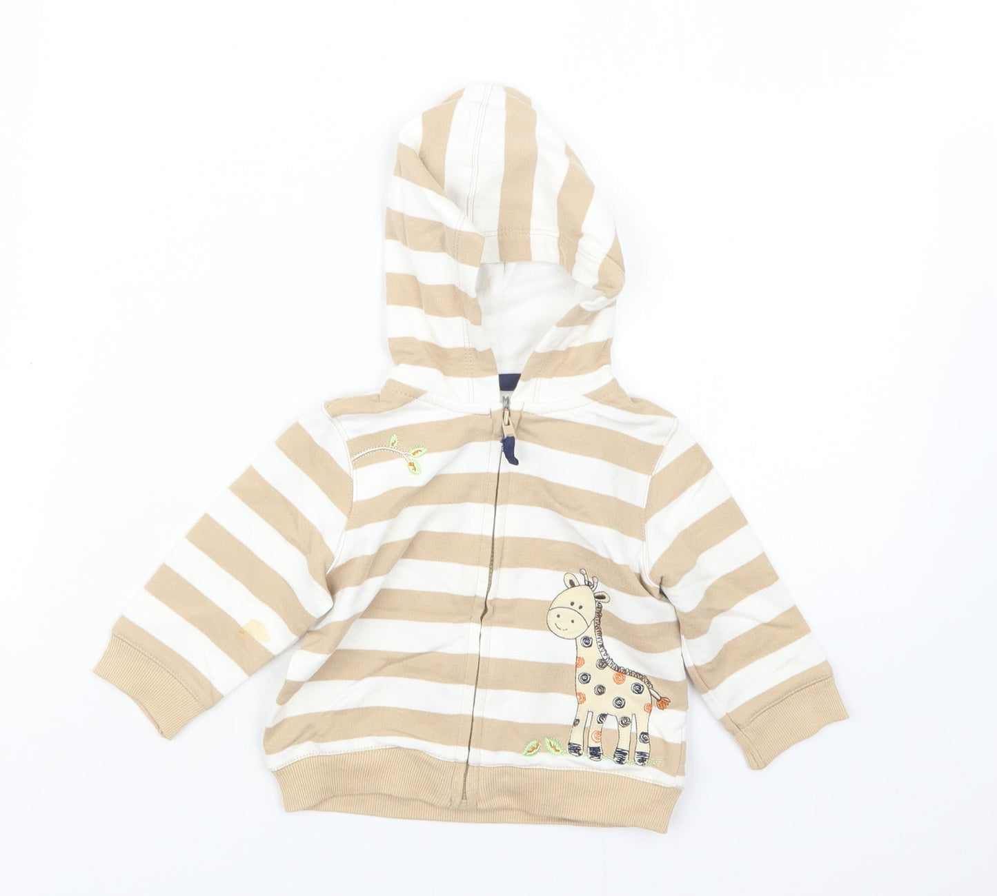 Little Me Boys Beige Striped  Jacket  Size 6-9 Months