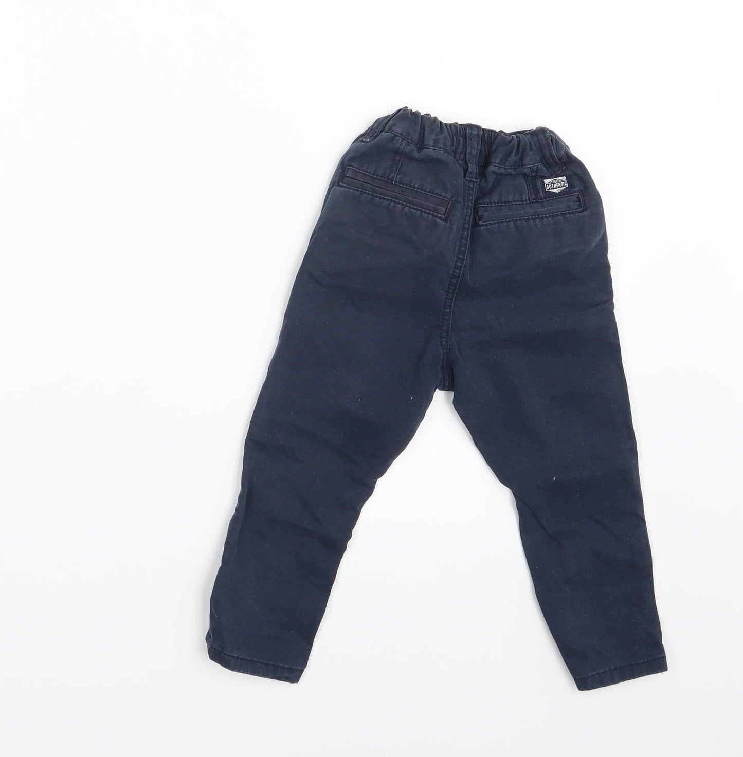 NEXT Boys Blue  Denim Capri Trousers Size 9-12 Months  - Waist 16in; Inside  leg 11 in