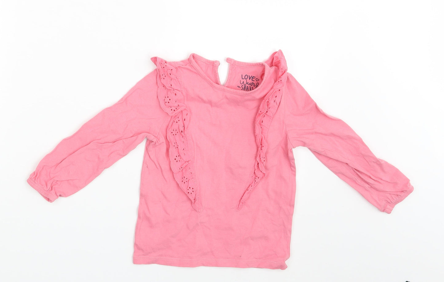 F&F Girls Pink   Basic T-Shirt Size 24 Months
