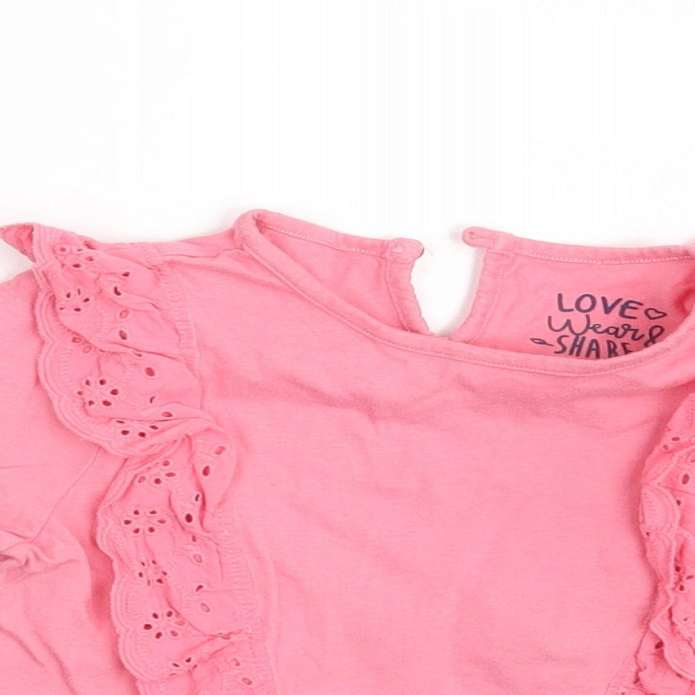 F&F Girls Pink   Basic T-Shirt Size 24 Months