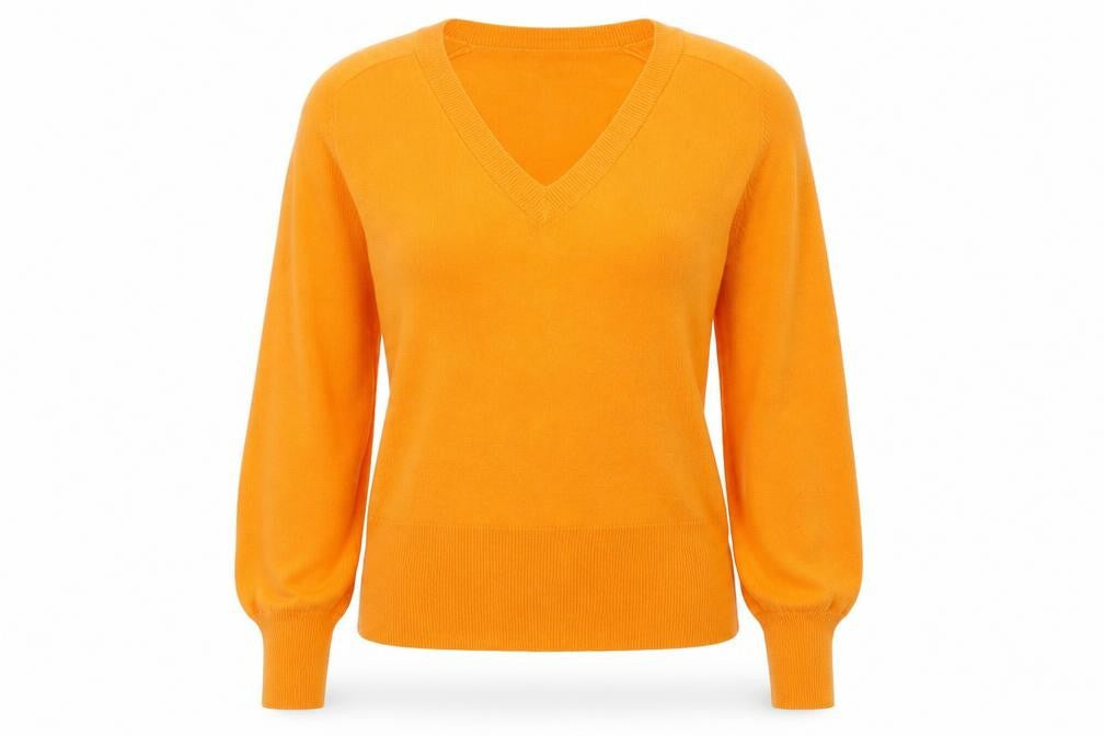 Next Womens Orange   Pullover Jumper Size XS