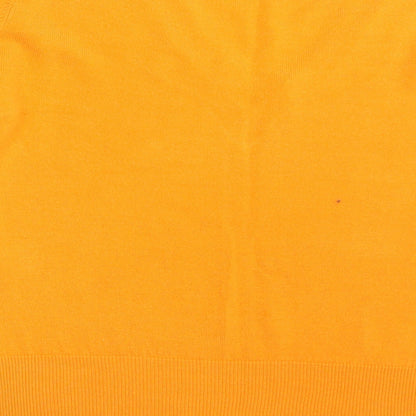 Next Womens Orange   Pullover Jumper Size XS