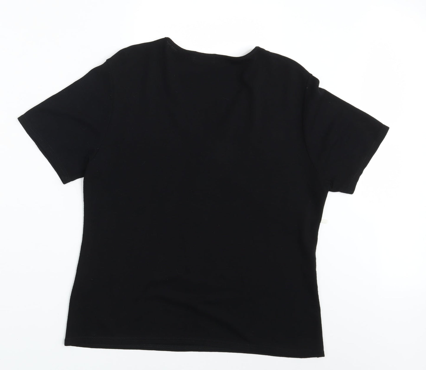 Sonic Womens Black   Basic T-Shirt Size 16