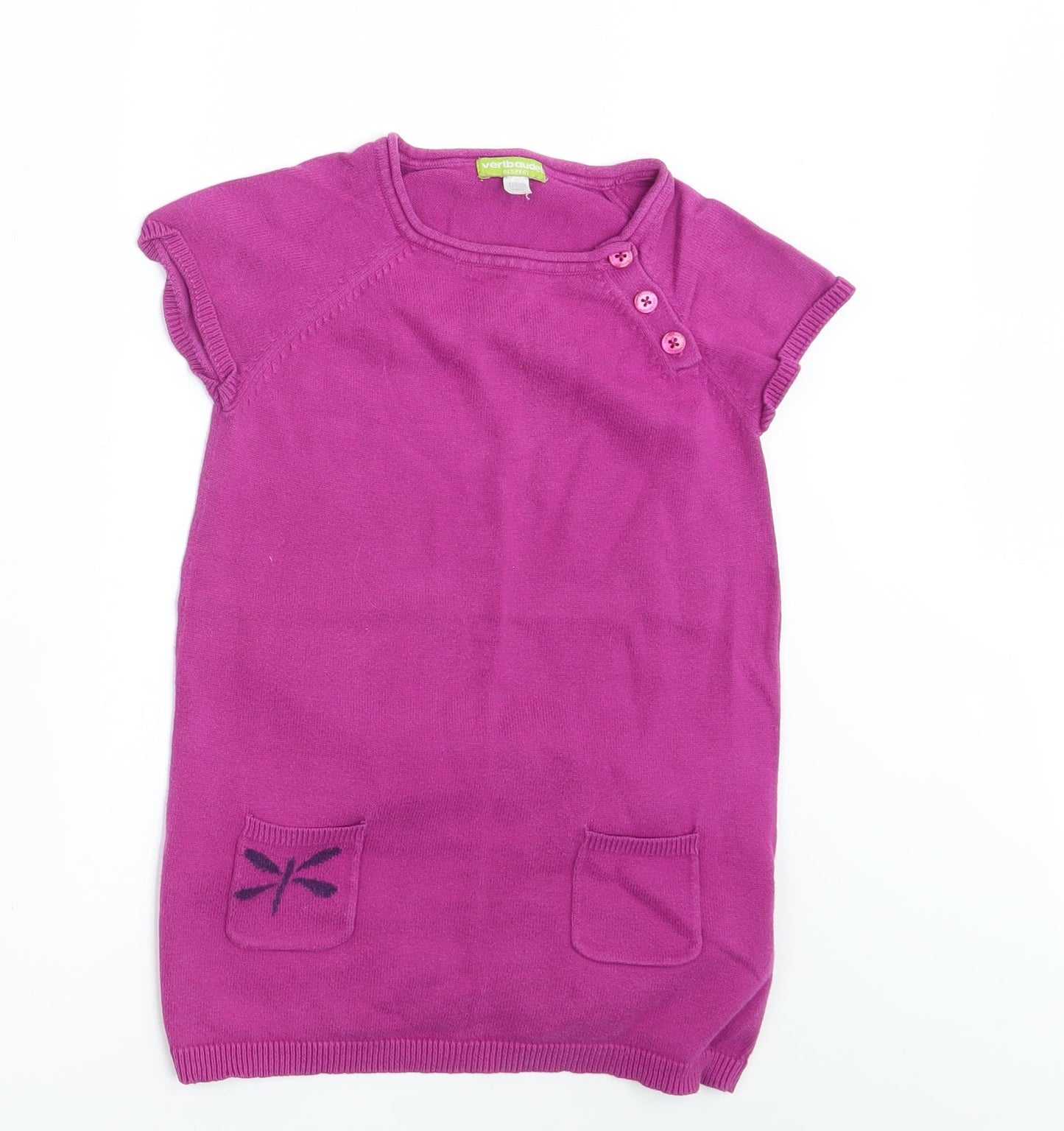 Vertbaudet Girls Purple   Pullover Jumper Size 4 Years