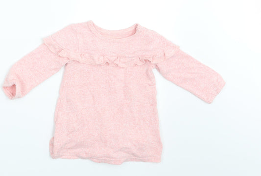 Primark Girls Pink   T-Shirt Dress  Size 9-12 Months