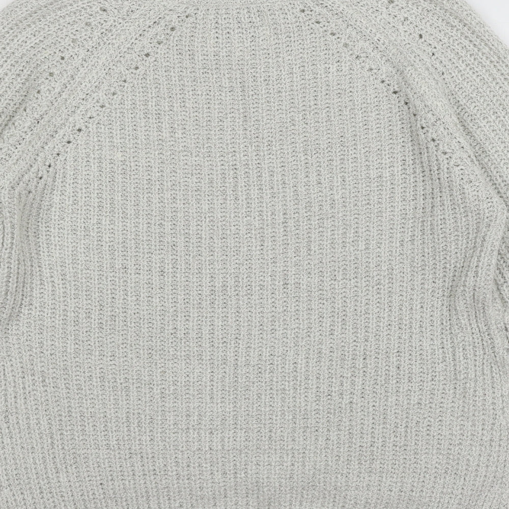 Papaya Womens Grey  Knit Pullover Jumper Size S