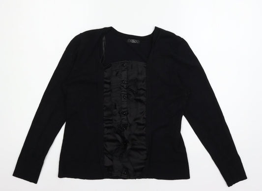 Bonmarché Womens Black  Knit Pullover Jumper Size S