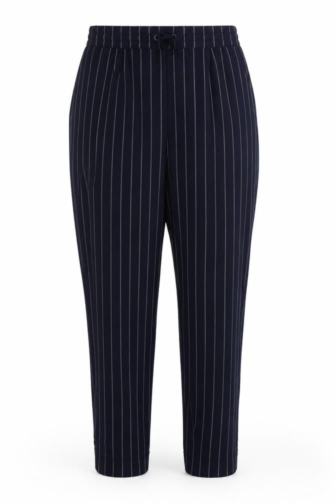 Only Womens Blue Striped  Trousers  Size 10 L20 in