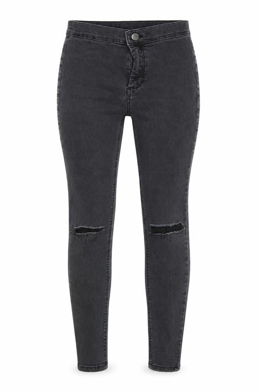 Topshop Womens Grey  Denim Skinny Jeans Size 26 in L30 in