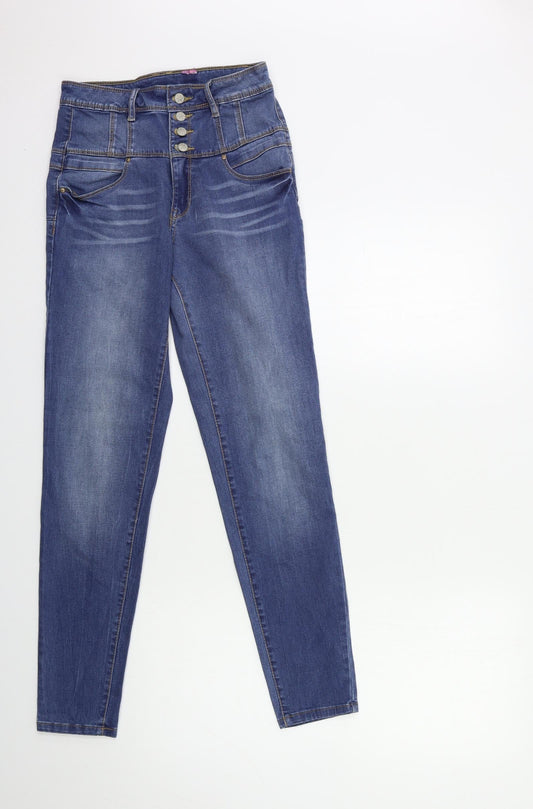 Preworn Womens Blue  Denim Skinny Jeans Size 23 in L29 in