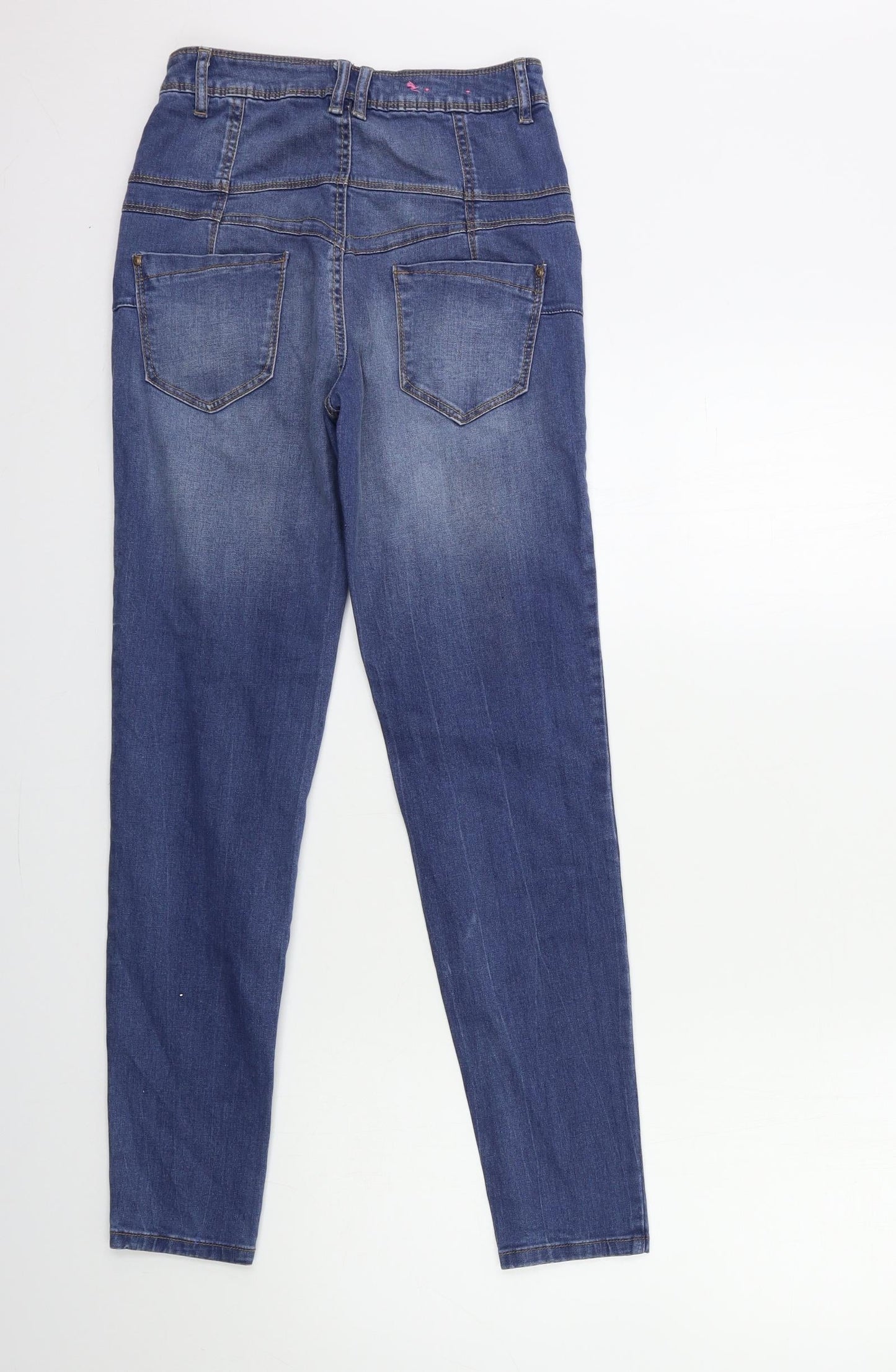 Preworn Womens Blue  Denim Skinny Jeans Size 23 in L29 in