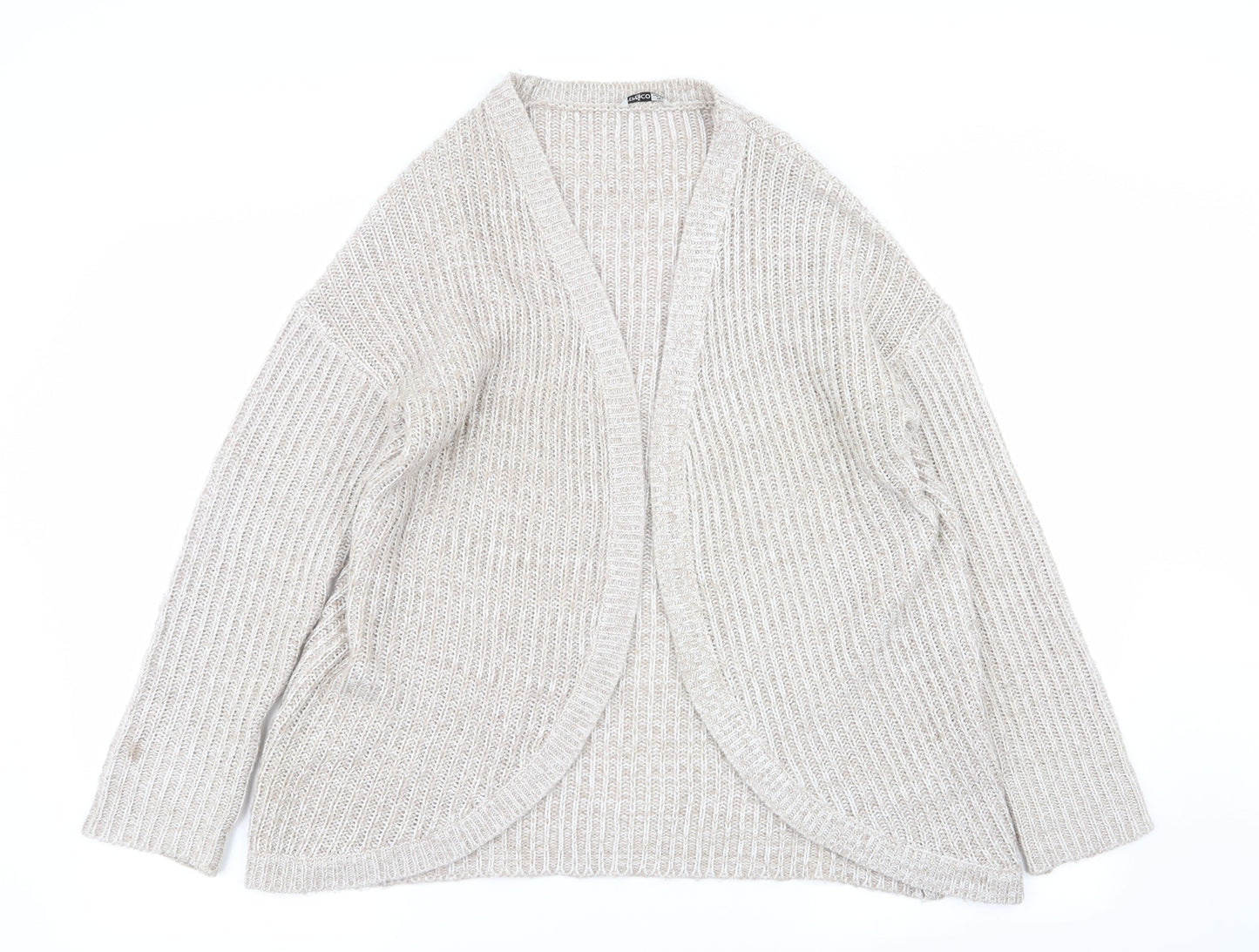 Pep and co Womens Beige   Cardigan Jumper Size 12