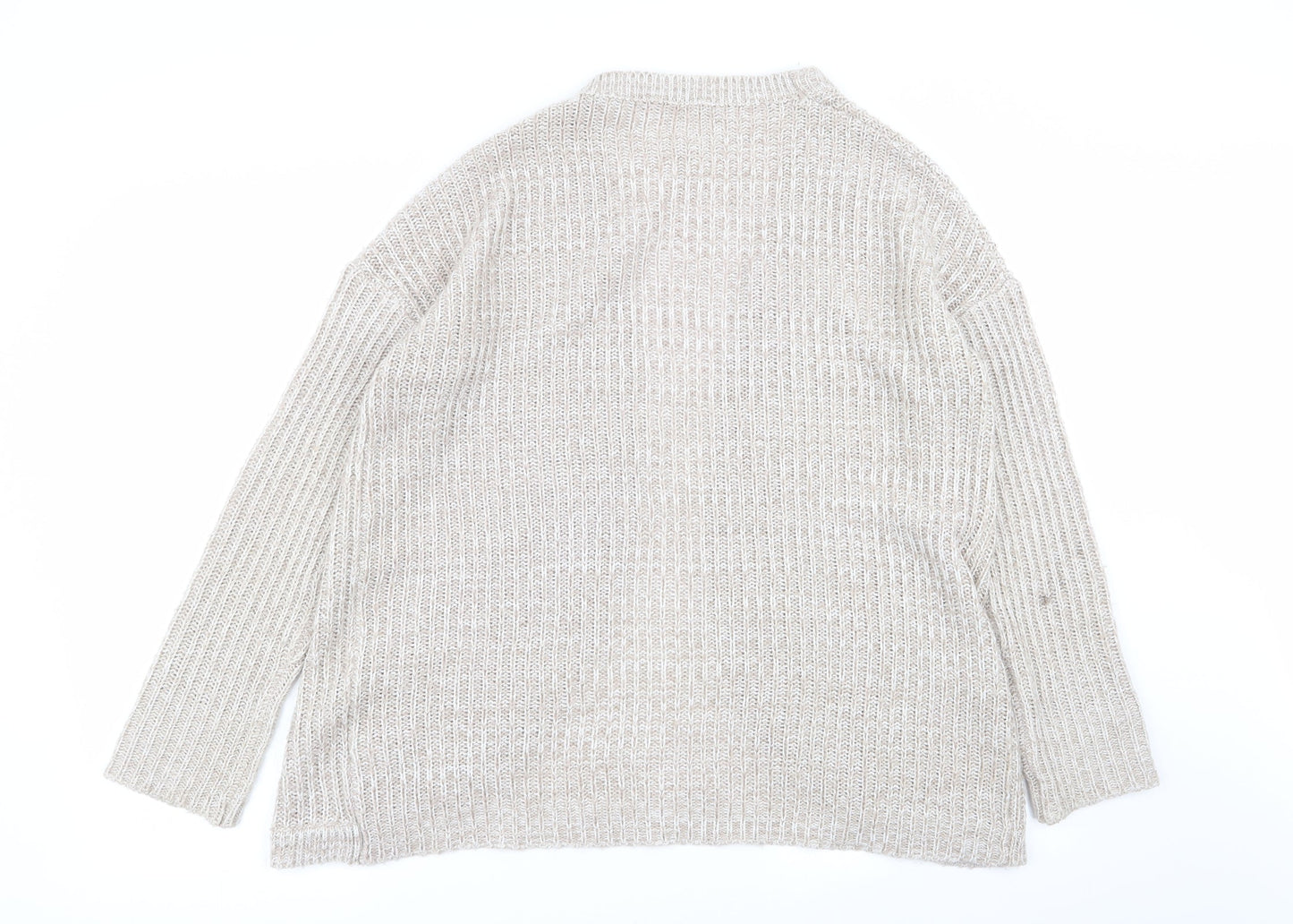 Pep and co Womens Beige   Cardigan Jumper Size 12