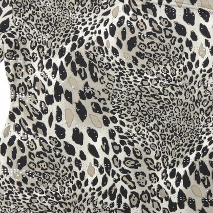 Classics Womens Multicoloured Animal Print  Basic T-Shirt Size 12