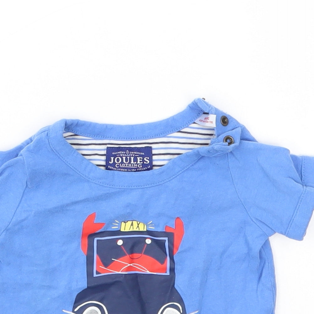 jouels Boys Blue   Basic Tank Size 6-9 Months