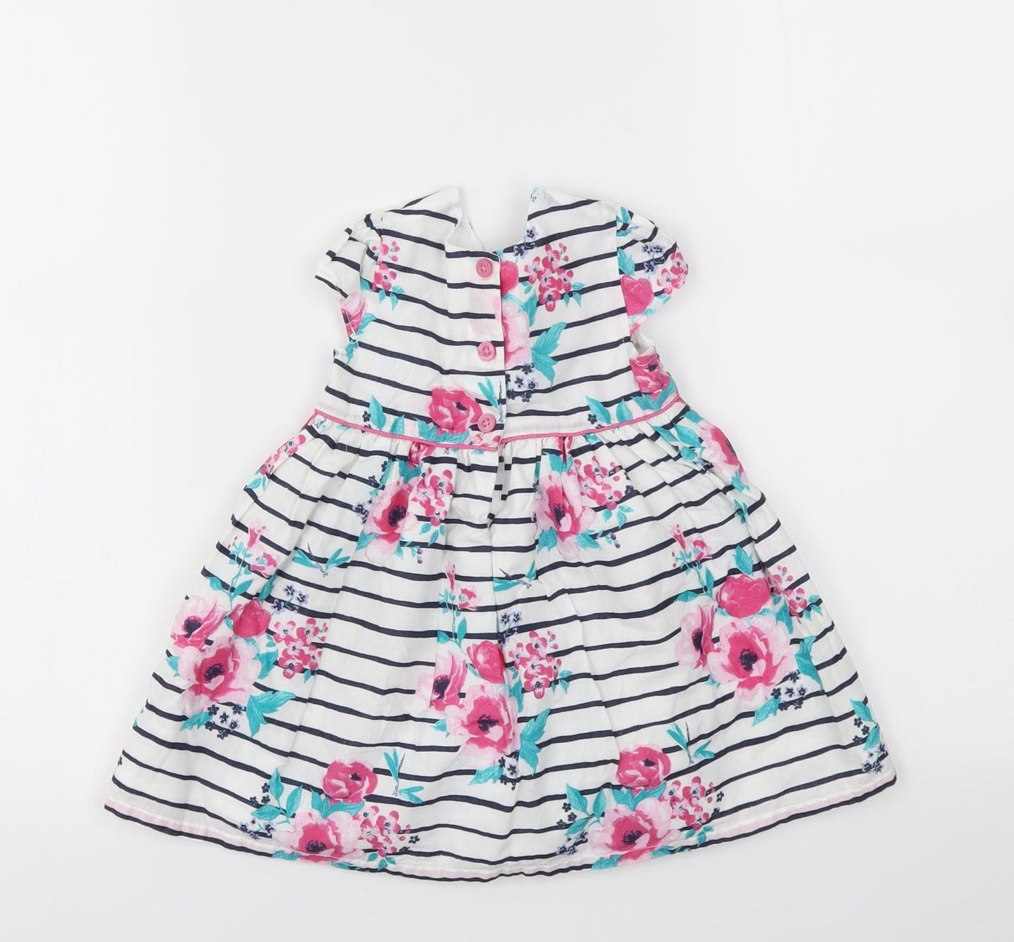 George Girls Multicoloured Striped  Fit & Flare  Size 6-9 Months