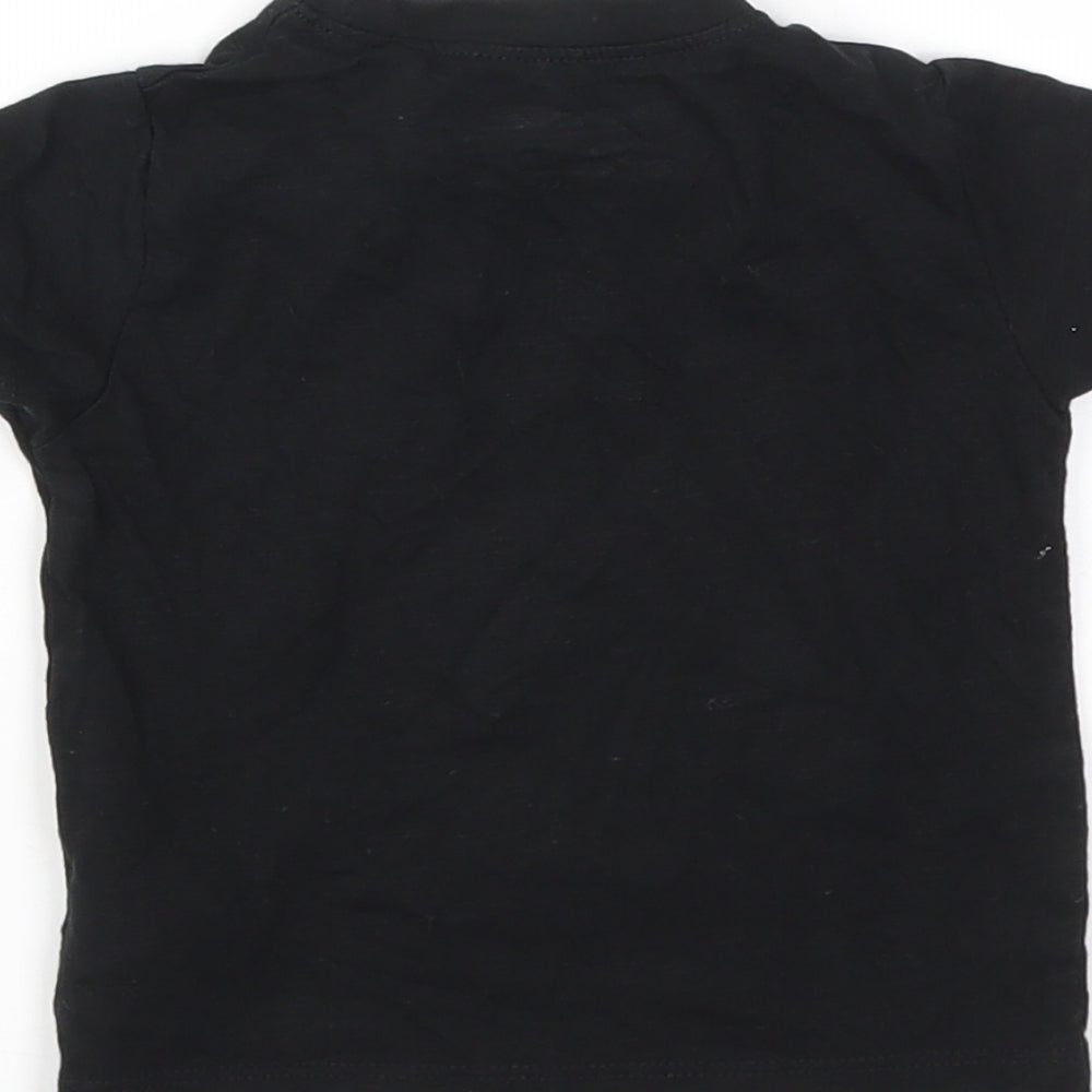 NEXT Girls Black   Basic T-Shirt Size 6-9 Months