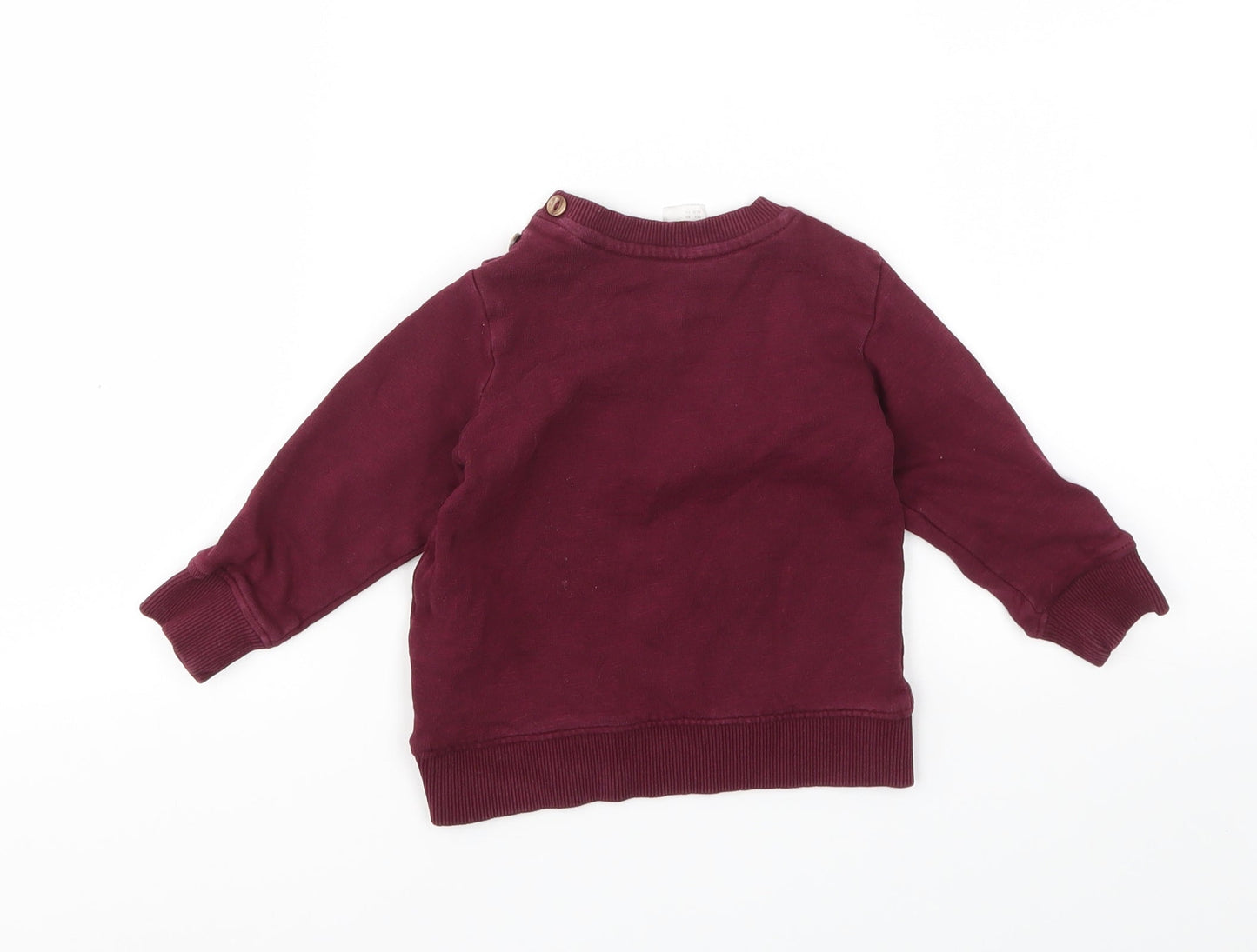 H&M Boys Purple   Pullover Jumper Size 12-18 Months