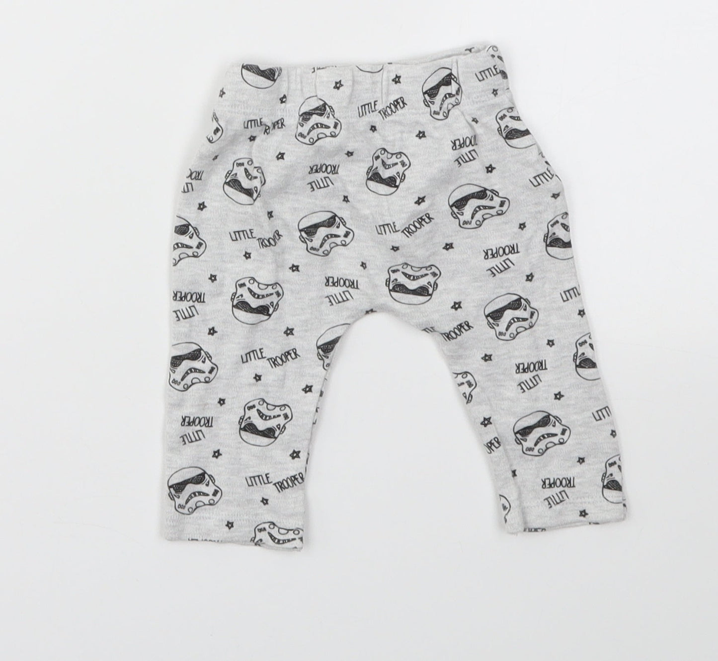 Star Wars Boys Grey Geometric  Capri Leggings Size 0-3 Months