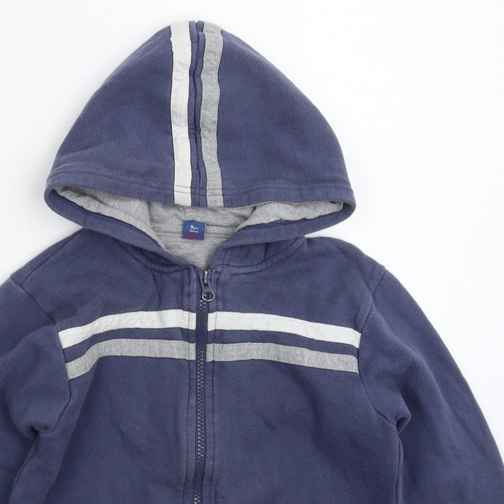TU Boys Blue   Full Zip Hoodie Size 9 Years