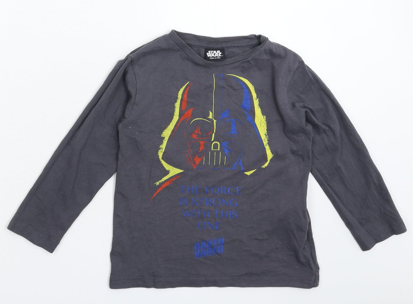 Star Wars Boys Grey   Basic T-Shirt Size S