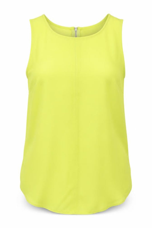 Atmosphere Womens Yellow  Satin Basic Tank Size 12
