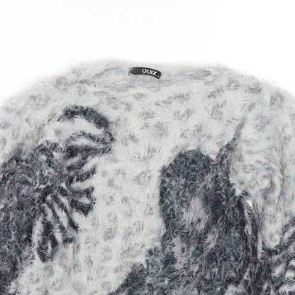 Quiz Womens Grey   Pullover Jumper Size M
