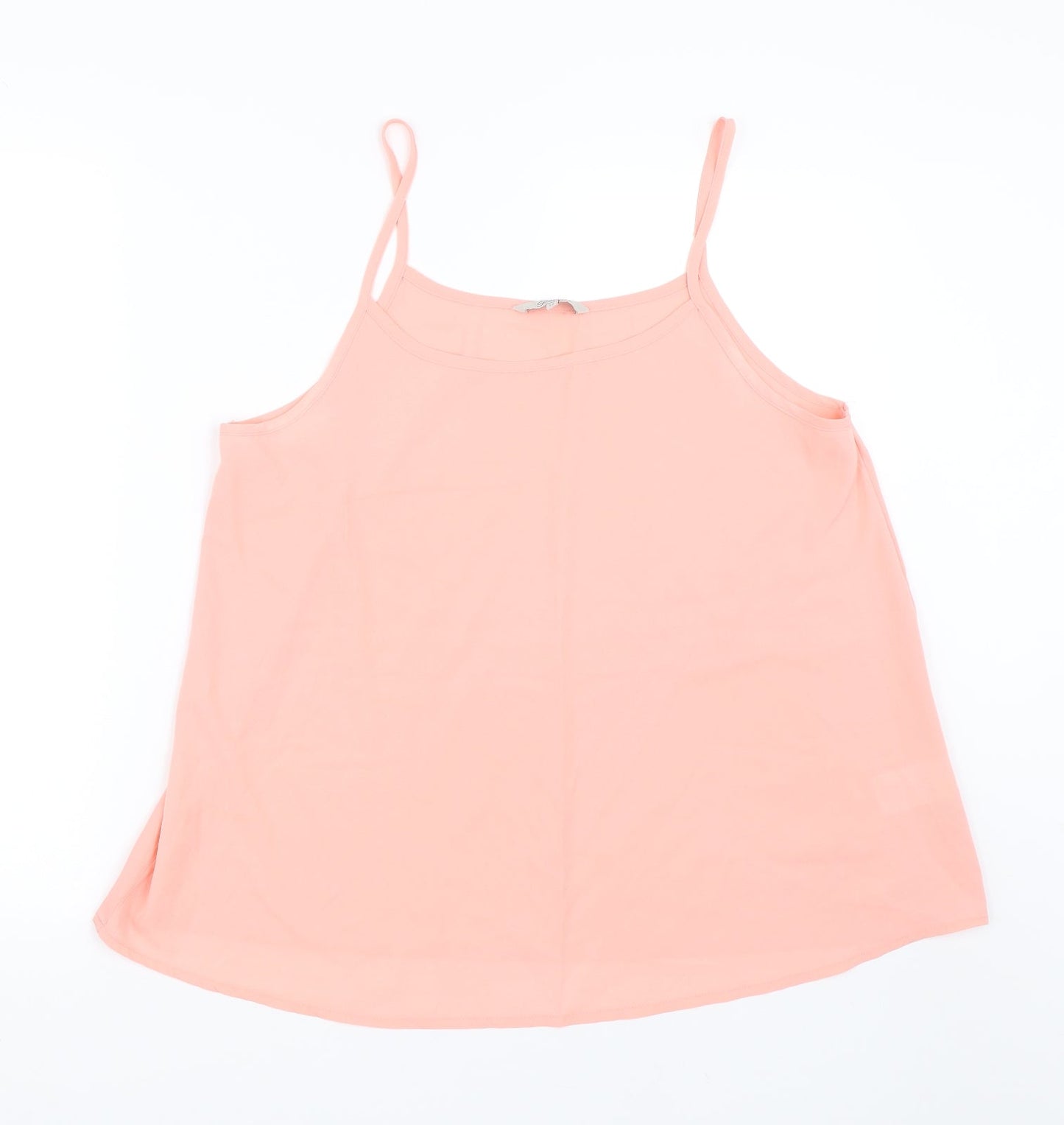 Peacocks Womens Pink   Basic Tank Size 14