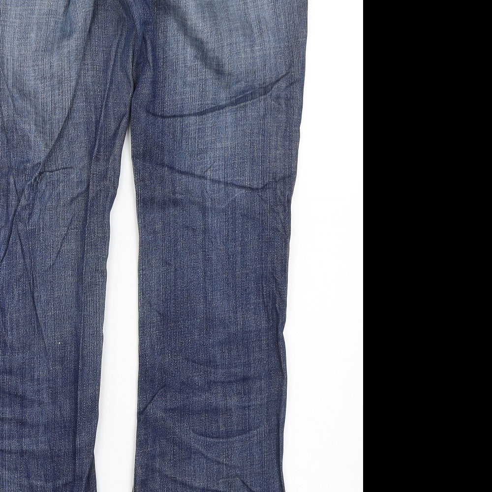 Preloved M&S Womens Blue  Denim Straight Jeans Size 10 L27 in - Label