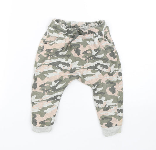 NEXT Girls Multicoloured Camouflage  Sweatpants Trousers Size 12-18 Months