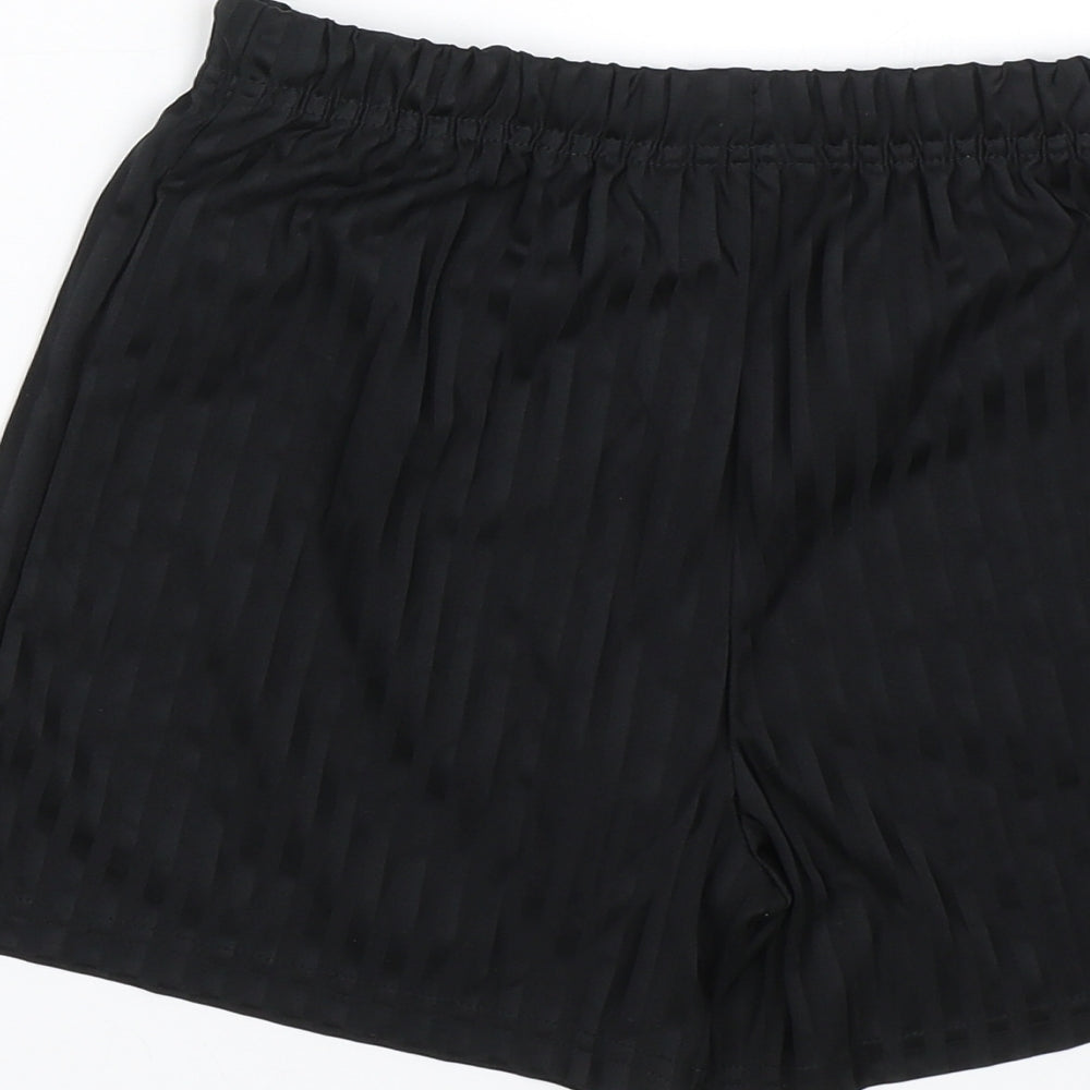 Schoolwear Boys Black Striped  Sweat Shorts Size 10 Years