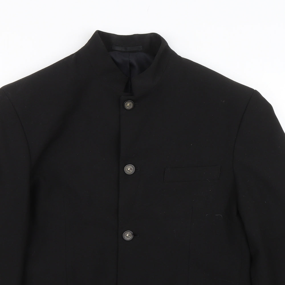 Stone Bridge Mens Black   Jacket Suit Size 38