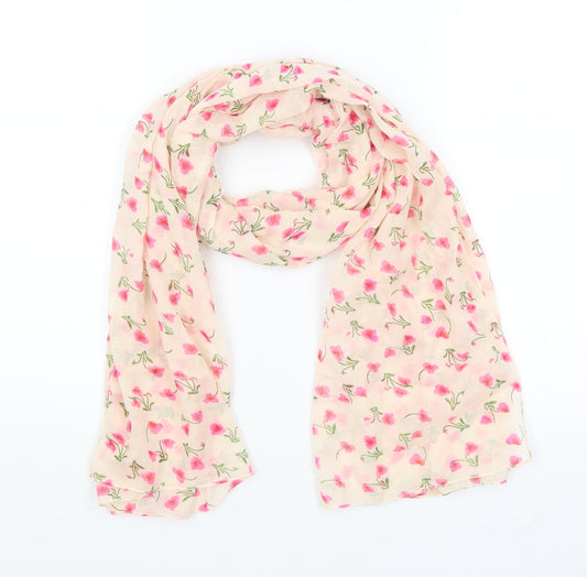 Preworn Womens Pink Floral   Scarf