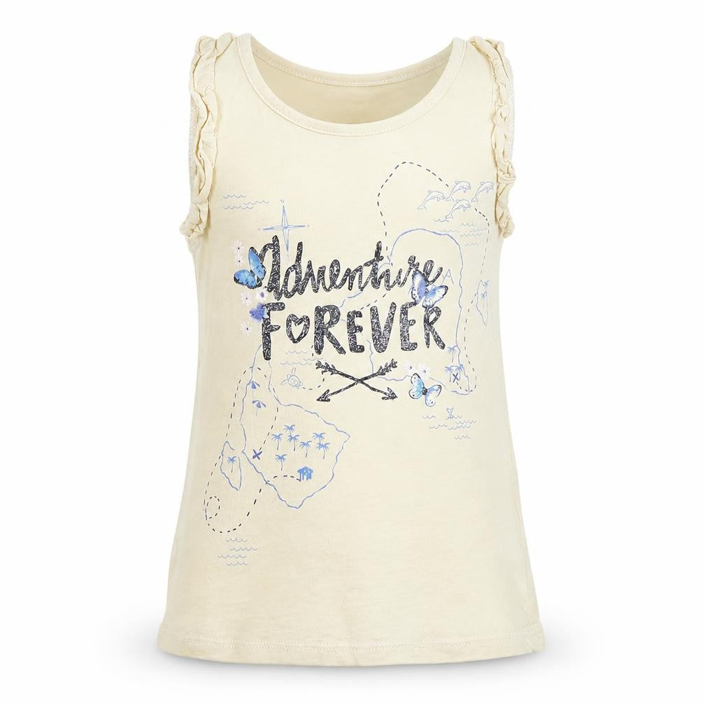 H&M Girls Yellow   Basic Tank Size 5-6 Years  - Adventure Forever