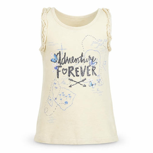 H&M Girls Yellow   Basic Tank Size 5-6 Years  - Adventure Forever
