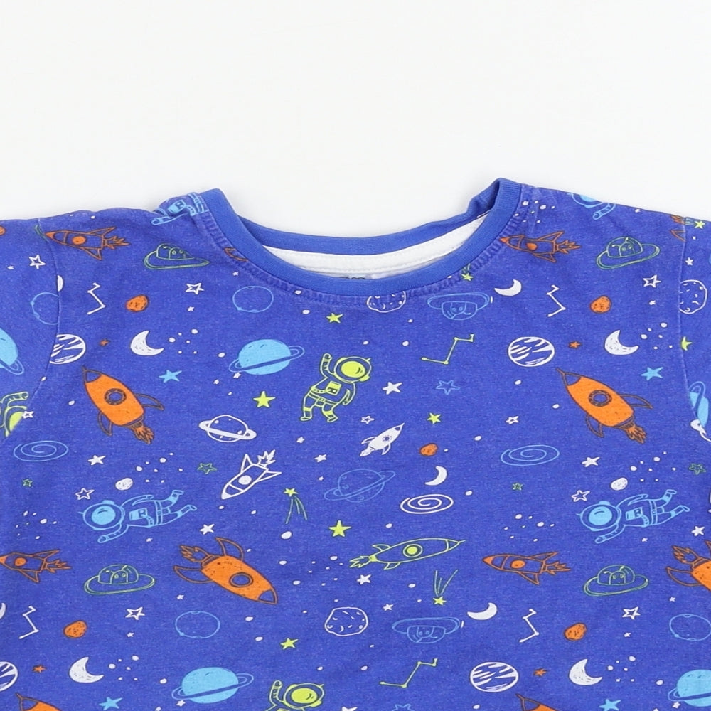 Pep&co      Girls Blue   Basic T-Shirt Size 4-5 Years