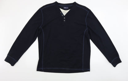 Additional front view of Easy men’s blue jumper, size 2XL
