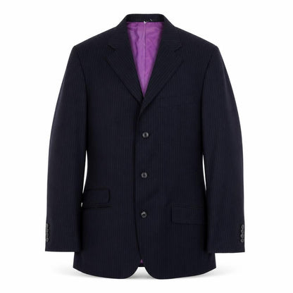 antich collection Mens Blue Striped  Jacket Blazer Size 38