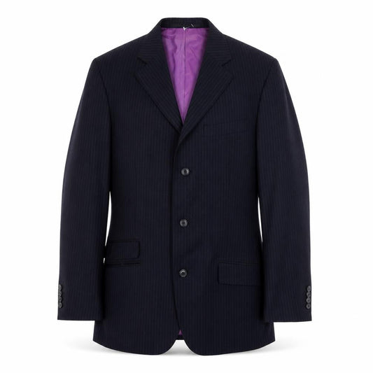 antich collection Mens Blue Striped  Jacket Blazer Size 38