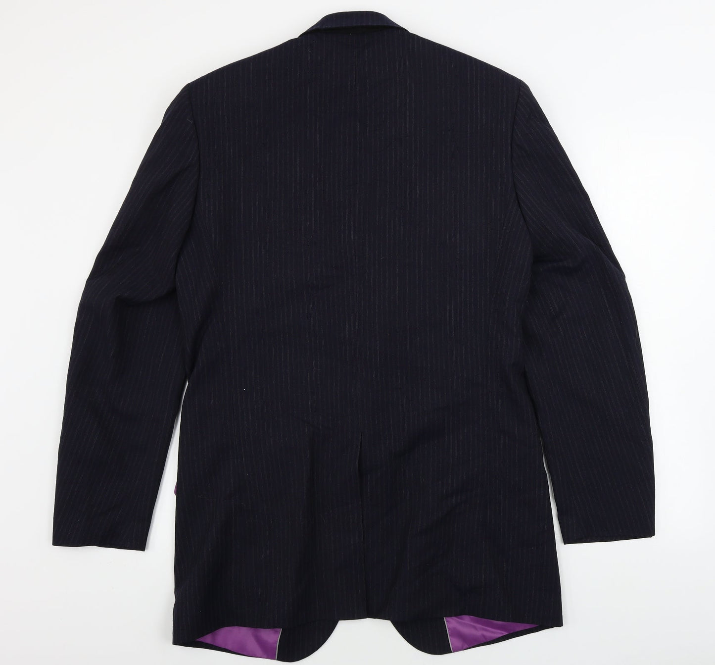 antich collection Mens Blue Striped  Jacket Blazer Size 38