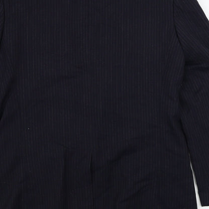 antich collection Mens Blue Striped  Jacket Blazer Size 38