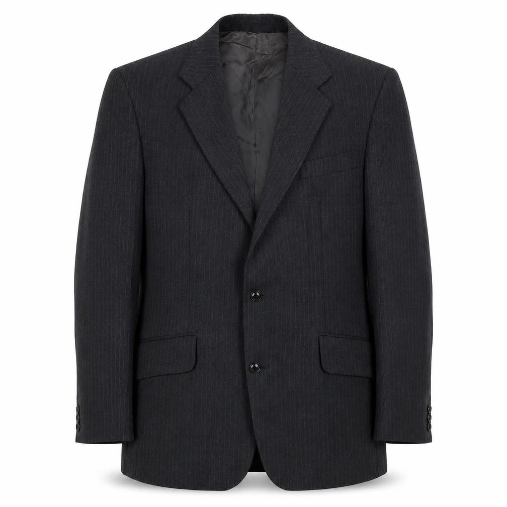 Preworn  Mens Grey Striped  Jacket Blazer Size 38