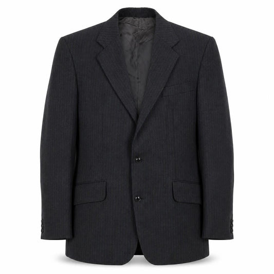 Preworn  Mens Grey Striped  Jacket Blazer Size 38
