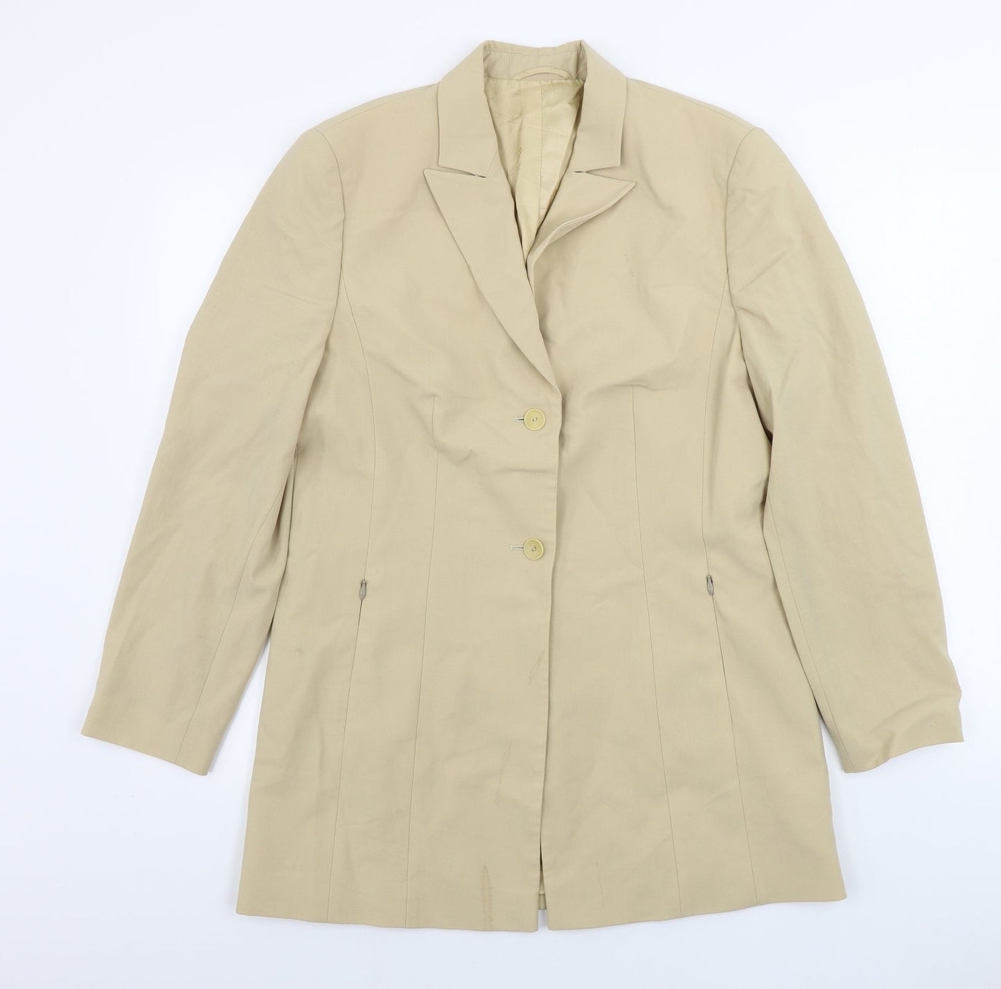 Yarell  Womens Beige   Jacket Blazer Size 12