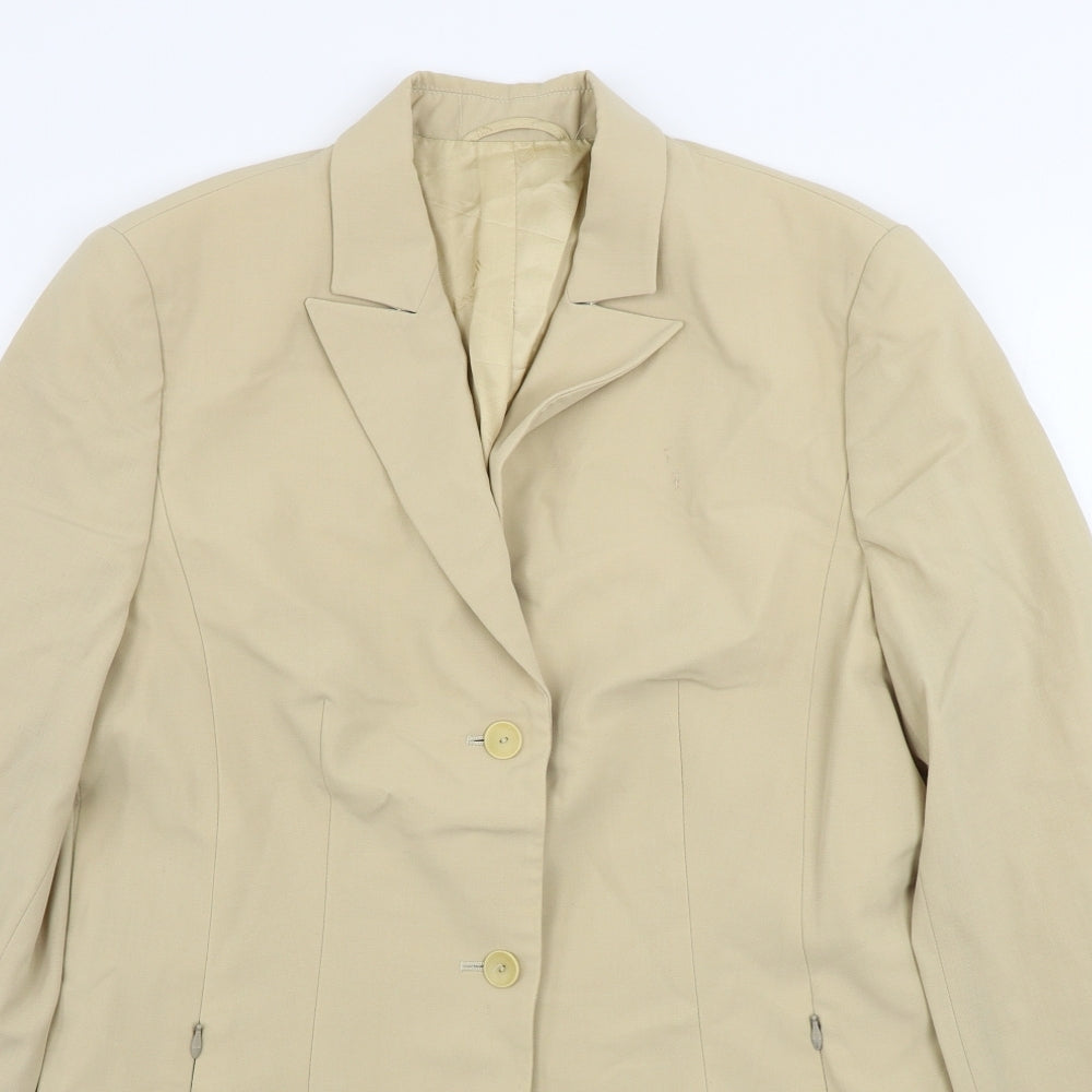 Yarell  Womens Beige   Jacket Blazer Size 12