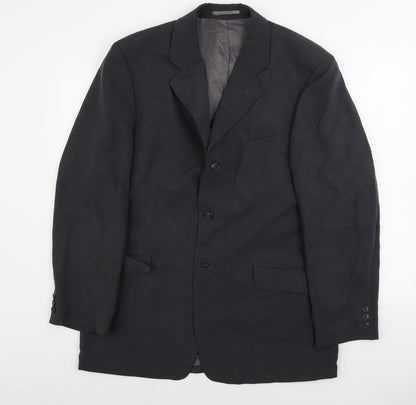Additional front view of Cecil gee men’s grey jacket blazer, size 42